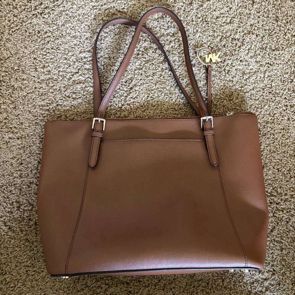 Michael Kors Tan Ciara Leather Tote - Picture 2 of 3